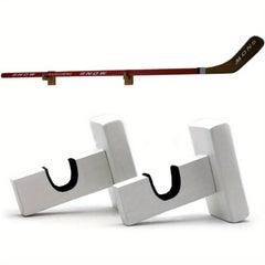 2pcs Hockey Stick Wall Mount Holder Horizontal Racks Supplies