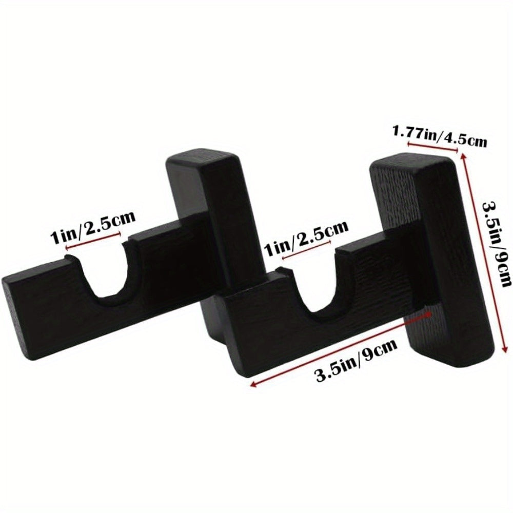 2pcs Hockey Stick Wall Mount Holder Horizontal Racks Supplies