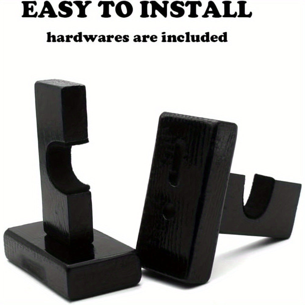 2pcs Hockey Stick Wall Mount Holder Horizontal Racks Supplies