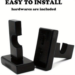 2pcs Hockey Stick Wall Mount Holder Horizontal Racks Supplies