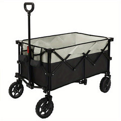 Moon Lence Collapsible Wagon Cart with Universal Wheels Heavy Duty