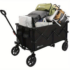 Moon Lence Collapsible Wagon Cart with Universal Wheels Heavy Duty