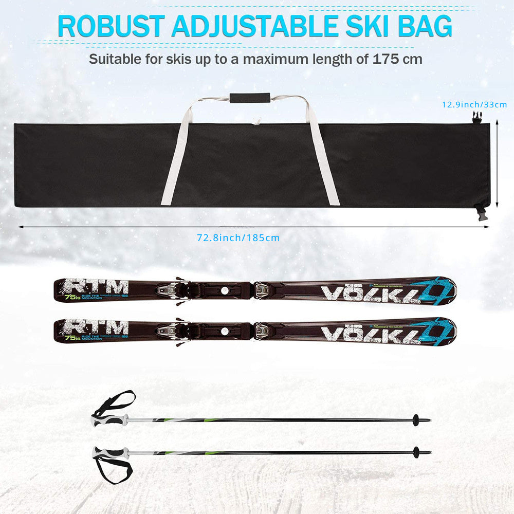 Waterproof Ski Storage Bag 420D Polyester Adjustable Length