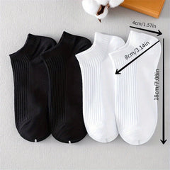 Men's Solid Liner Anklets Socks Soft & Breathable for Outdoor Wear