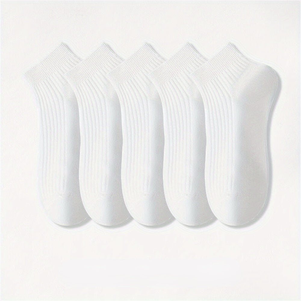 Men's Solid Liner Anklets Socks Soft & Breathable for Outdoor Wear