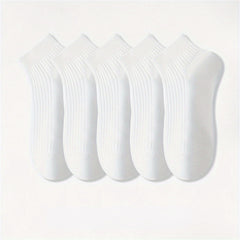 Men's Solid Liner Anklets Socks Soft & Breathable for Outdoor Wear
