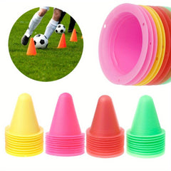 10pcs Roller Skate Training Marker Cones Speed & Agility Football Cones