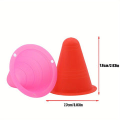 10pcs Roller Skate Training Marker Cones Speed & Agility Football Cones