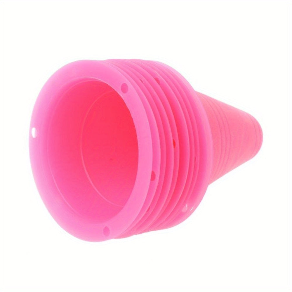 10pcs Roller Skate Training Marker Cones Speed & Agility Football Cones