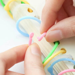 Plastic Circle Ring Clips Loose Leaf Binder Hoops Office Supplies