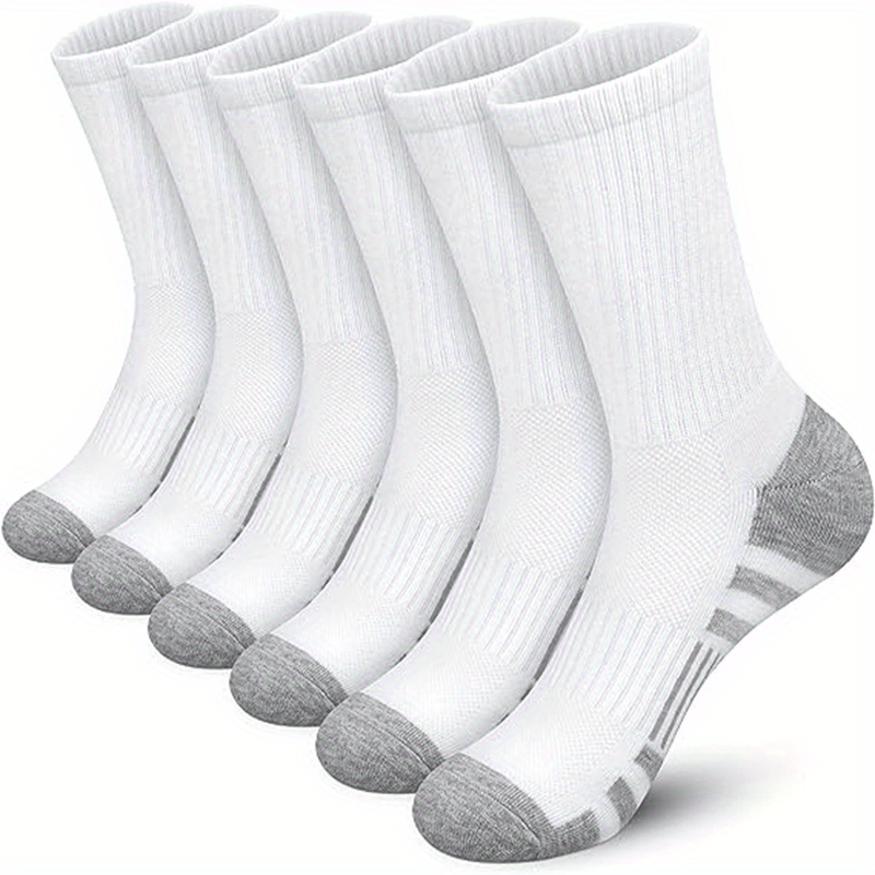 Men's Mid Crew Sport Socks Sweat Absorbing Breathable Socks