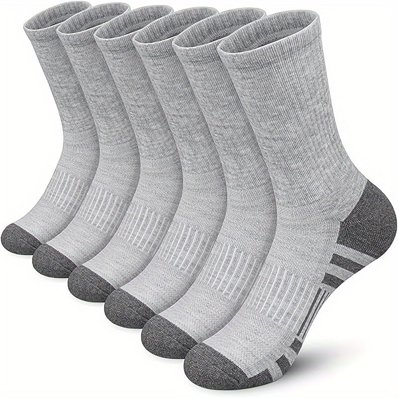 Men's Mid Crew Sport Socks Sweat Absorbing Breathable Socks