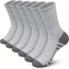 Men's Mid Crew Sport Socks Sweat Absorbing Breathable Socks