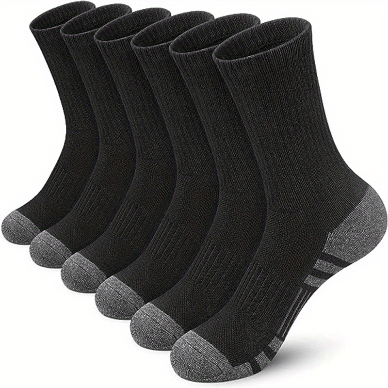 Men's Mid Crew Sport Socks Sweat Absorbing Breathable Socks