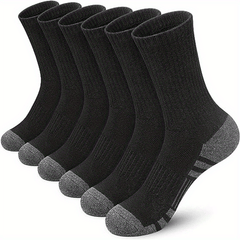 Men's Mid Crew Sport Socks Sweat Absorbing Breathable Socks