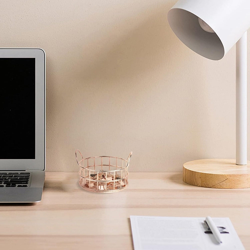 Mesh Paper Clip Holder Desk Organizer for Office School