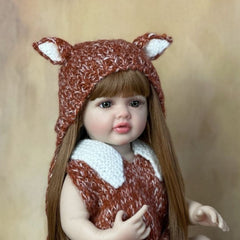 22in Reborn Baby Doll Deep Pink Silicone Princess Toddler Bebe Collectible