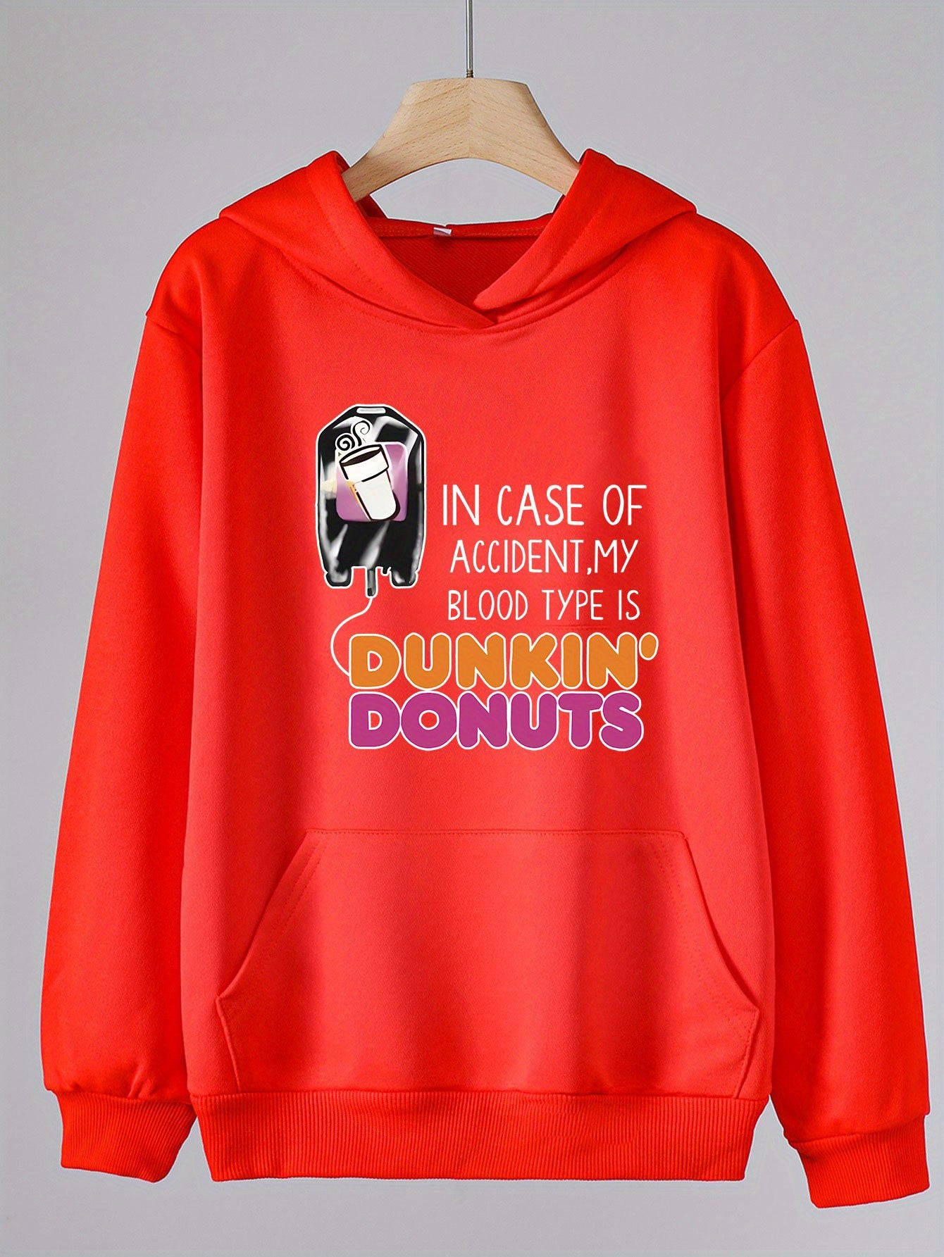 Dunkin' Donuts Print Hoodies Casual Sweatshirt