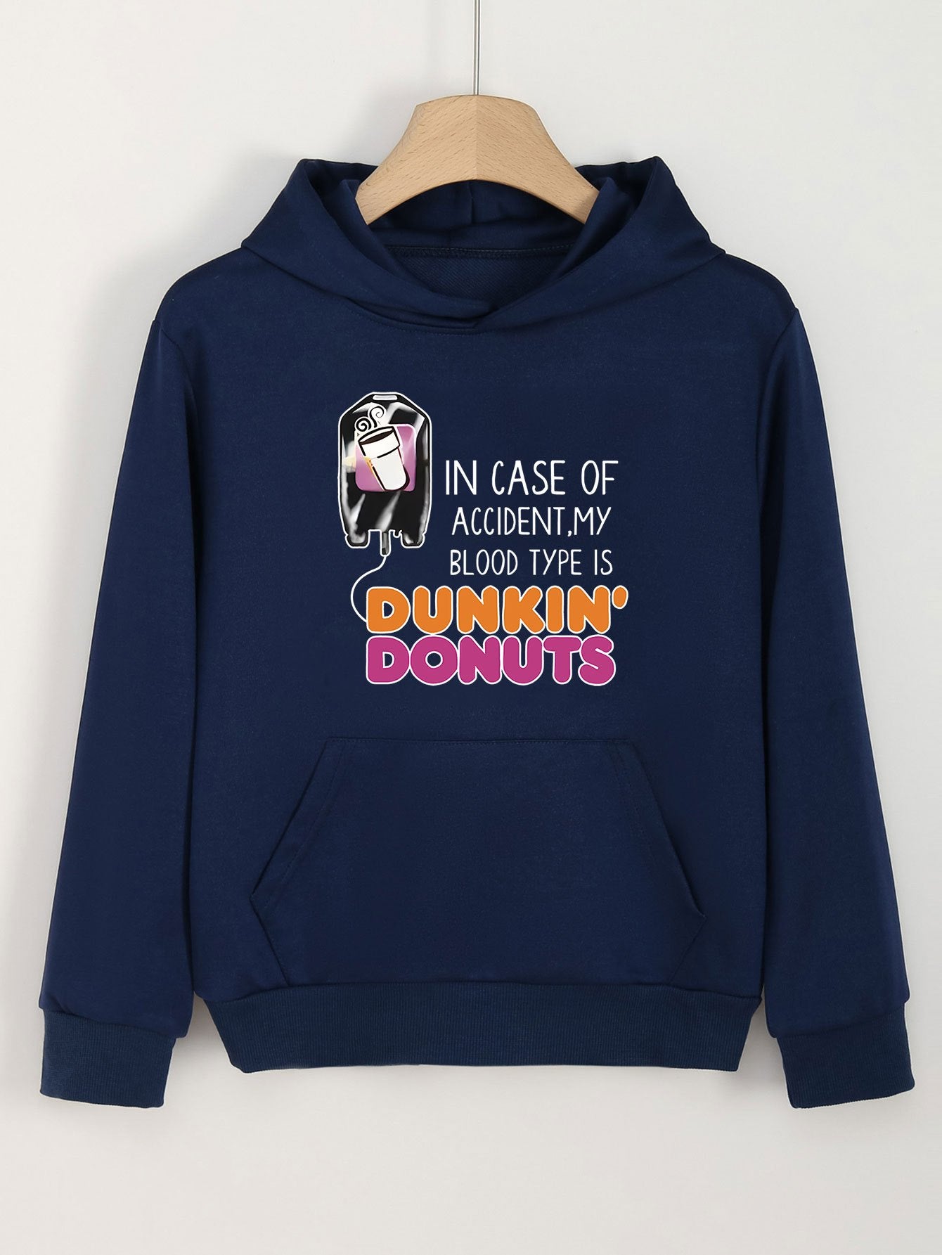 Dunkin' Donuts Print Hoodies Casual Sweatshirt