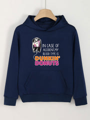 Dunkin' Donuts Print Hoodies Casual Sweatshirt