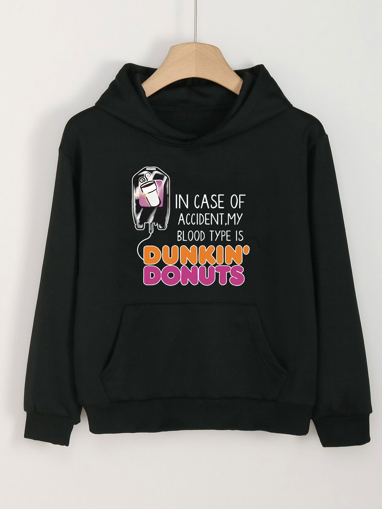 Dunkin' Donuts Print Hoodies Casual Sweatshirt