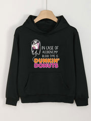 Dunkin' Donuts Print Hoodies Casual Sweatshirt