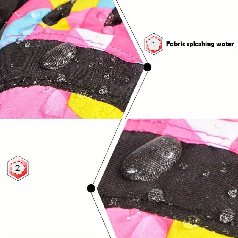 Kids Waterproof Winter Gloves With Adjustable Buckle