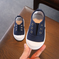Casual Low Top Canvas Shoes For Girls Lightweight Walking Shoes