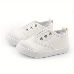Casual Low Top Canvas Shoes For Girls Lightweight Walking Shoes