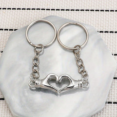 2pcs Magnetic Metal Couple's Keychain Gift