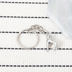 2pcs Magnetic Metal Couple's Keychain Gift