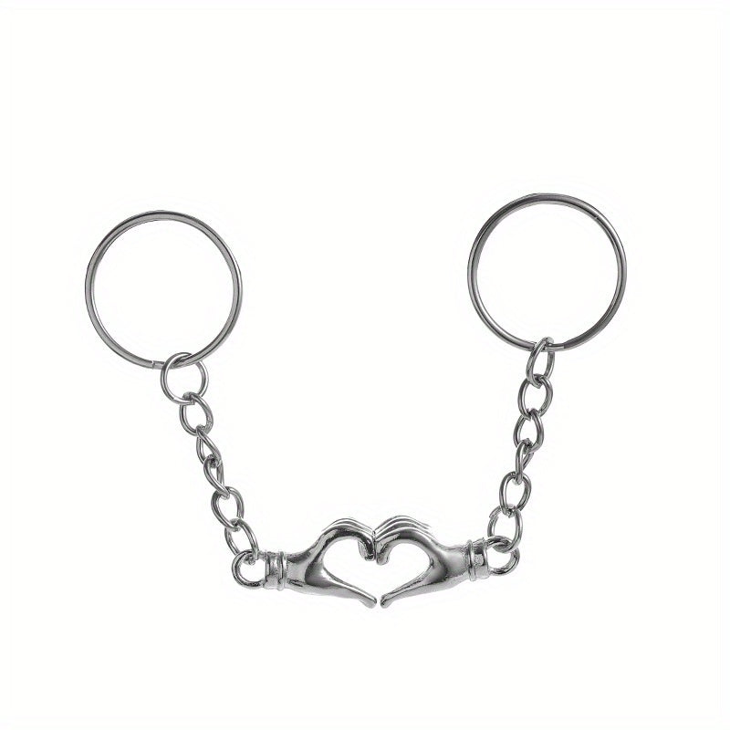 2pcs Magnetic Metal Couple's Keychain Gift