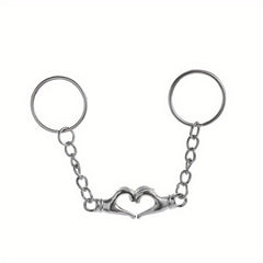 2pcs Magnetic Metal Couple's Keychain Gift