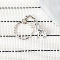 2pcs Magnetic Metal Couple's Keychain Gift