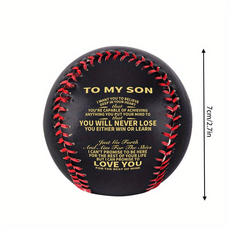Inspirational PU Baseball for Son Birthday - Christmas Gift