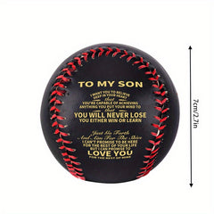 Inspirational PU Baseball for Son Birthday - Christmas Gift