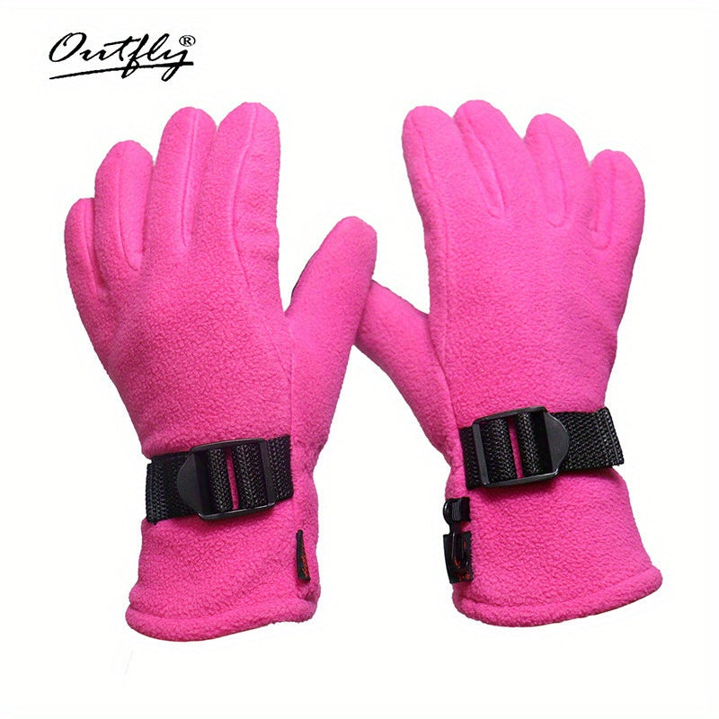 Christmas Outdoor Cycling Warm Ski Gloves Windproof Cold Resistant Thick All Fin