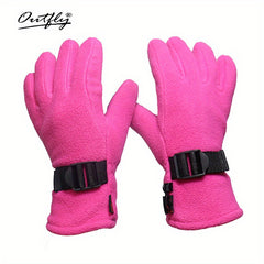 Christmas Outdoor Cycling Warm Ski Gloves Windproof Cold Resistant Thick All Fin