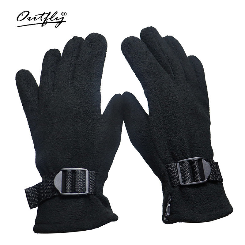 Christmas Outdoor Cycling Warm Ski Gloves Windproof Cold Resistant Thick All Fin