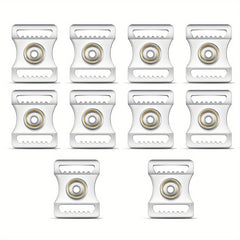 10pcs Stainless Steel Helmet Chin Strap Adapter Kit for Sports Helmets