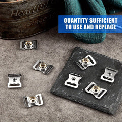 10pcs Stainless Steel Helmet Chin Strap Adapter Kit for Sports Helmets
