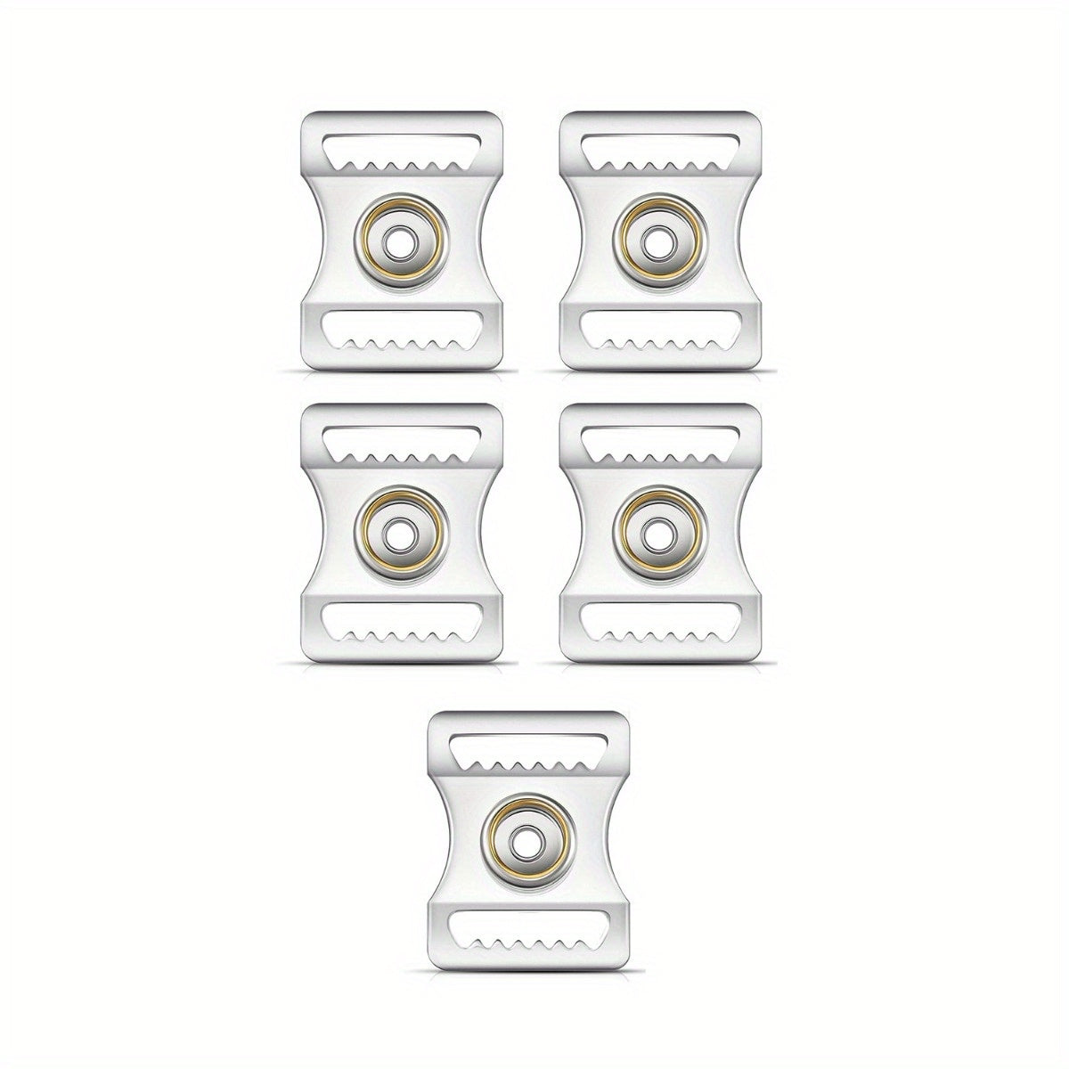 10pcs Stainless Steel Helmet Chin Strap Adapter Kit for Sports Helmets