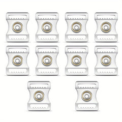 10pcs Stainless Steel Helmet Chin Strap Adapter Kit for Sports Helmets