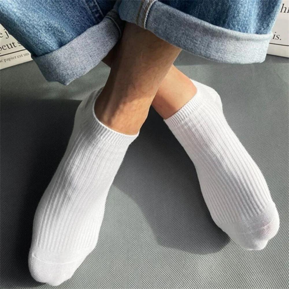 Men's Solid Liner Anklets Socks Soft & Breathable for Outdoor Wear