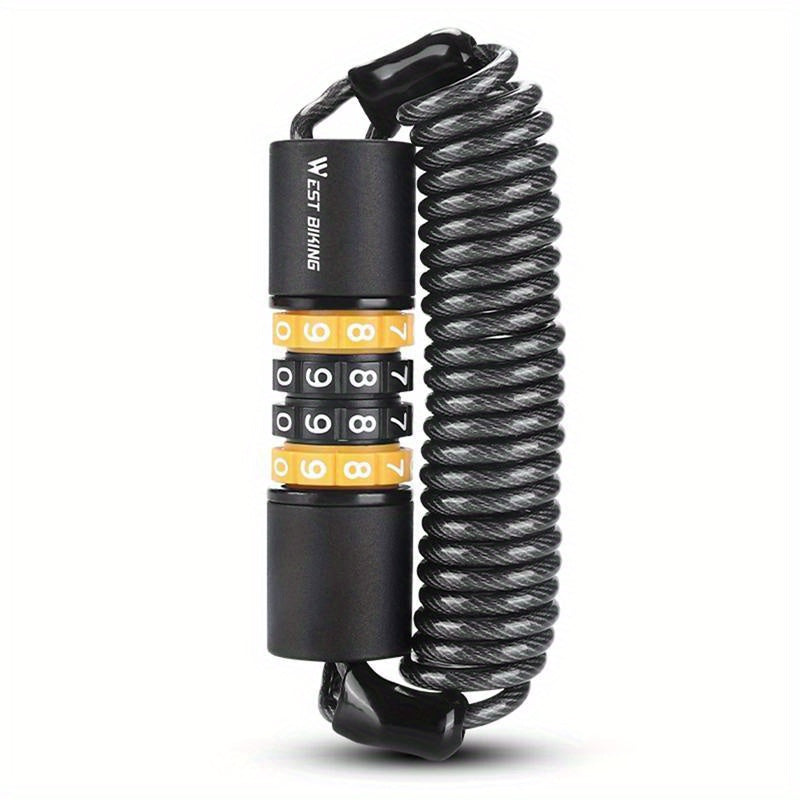 Bike Helmet & Safety Lock: Password Rope Mountain Bike Lock