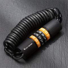 Bike Helmet & Safety Lock: Password Rope Mountain Bike Lock