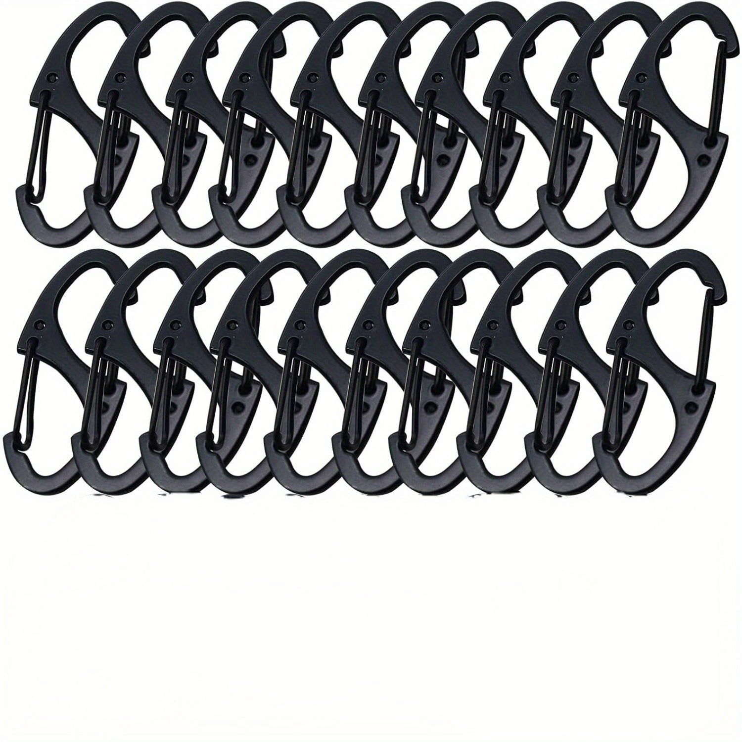 20PCS Small Dual Spring Snap Hook Keychain Buckle