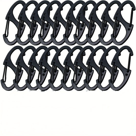 20PCS Small Dual Spring Snap Hook Keychain Buckle
