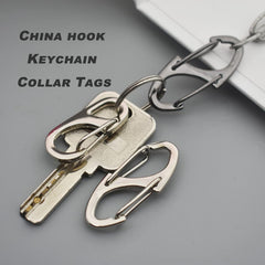 20PCS Small Dual Spring Snap Hook Keychain Buckle
