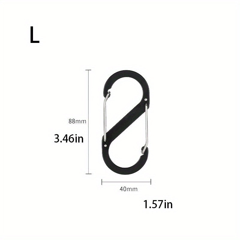 Outdoor Hanging Buckle Backpack Hook Keychain Aluminum Alloy S-type Buckle